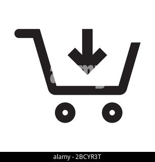 shopping cart icon Stock Vector