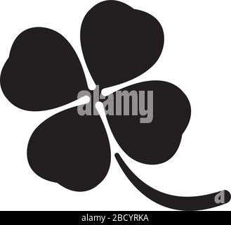 clover (four leaf clover) icon Stock Vector