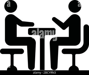 meeting, discussion, conversation icon Stock Vector