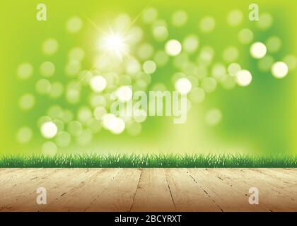 Fresh spring atmosphere natural background Stock Vector