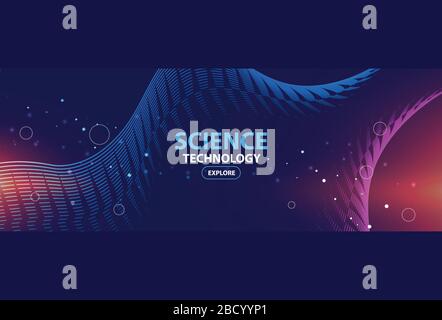 Network data transfer abstract background Stock Vector