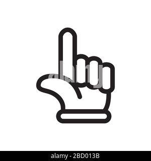 finger icon Stock Vector