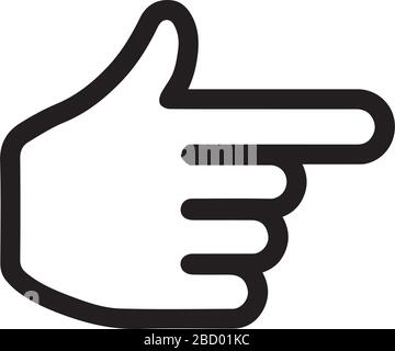 finger icon Stock Vector