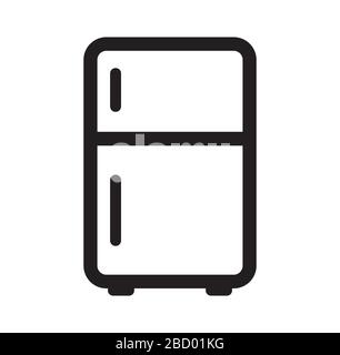 refrigerator / fridge icon Stock Vector