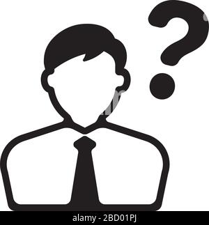 business man with question mark icon Stock Vector