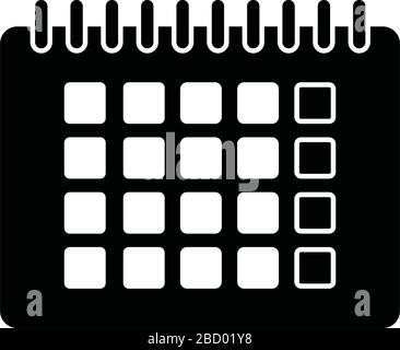 calendar , schedule icon illustration Stock Vector