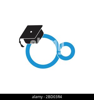 infinity learning education logo vector Stock Vector