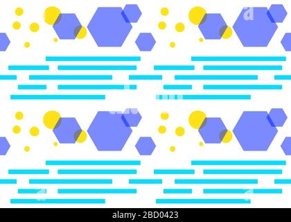 Seamless Pattern Geometric Abstract Colorful Stock Photo