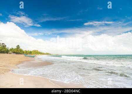 Beautiful beach landscape in Sri Lanka Stock Photo