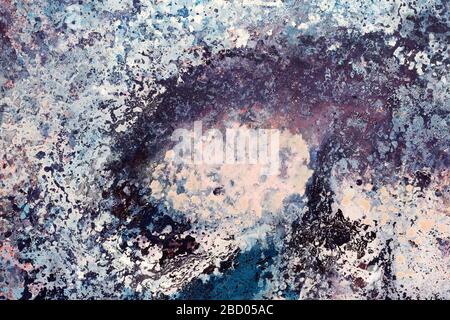 New admirable painting in elegant light violet tone. Stock Photo