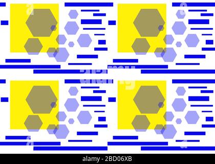 Seamless Pattern Geometric Abstract Colorful Stock Photo