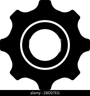 Gear, equipment, function vector icon illustration Stock Vector