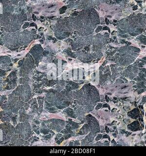 Close up of gray marble pattern for background and design. Seamless square texture, tile ready. Stock Photo