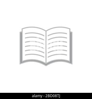 simple book thin line symbol vector Stock Vector