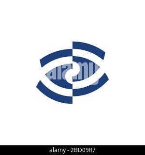 unseen eye symbol decoration vector Stock Vector