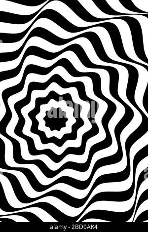Abstract wavy line art background. Vector wavy striped background Stock Vector