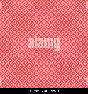 Red geometric seamless pattern. Abstract vector geometric background Stock Vector