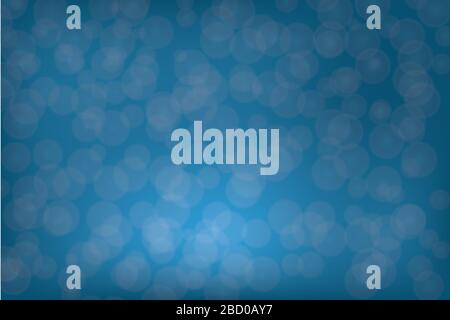 Background with bokeh effect. Blue and white colors. Wheels on a blue background. Stock Vector