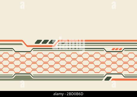 Digital honeycomb vector background. Abstract hexagon techno background Stock Vector