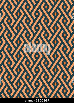 Geometric seamless pattern for fabric print. Zigzag abstract vector background Stock Vector