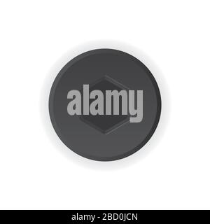 Screw head vector illustration Stock Vector