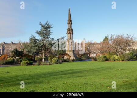 The Queen Victoria Monument in Hamilton Square, Birkenhead, Wirral Stock Photo