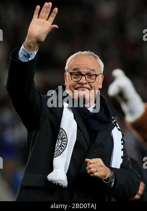 Leicester City manager Claudio Ranieri during the Premier League match ...