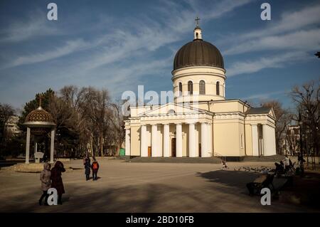 The Metropolitan Cathedral Nativity of the Lord in Chisinau, Moldova. Stock Photo