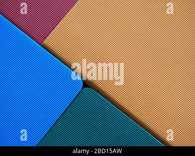 Sample of colored structured craft paper Stock Photo