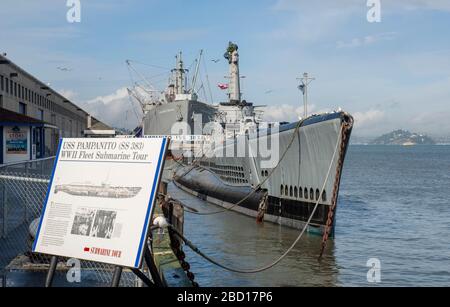 USS Pampanito San Francisco California USA Stock Photo