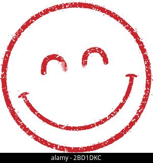 emoticons /face stamp icon (smile,laugh,happiness) Stock Vector