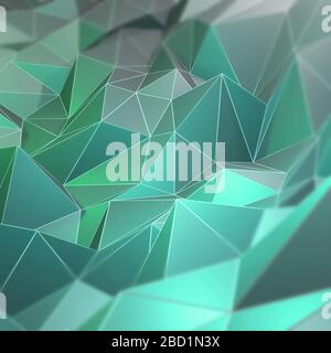 Lowpoly triangles illustration. Background art of abstract landscape. Stock Vector