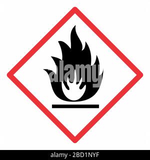 Flammable sign illustration Stock Vector