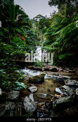 Wachiratharn Waterfall, Doi Inthanon National Park, Chiang Mai, Thailand, Southeast Asia, Asia Stock Photo