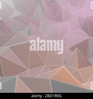 Lowpoly triangles illustration. Background art of abstract landscape. Stock Vector