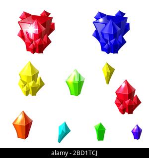 set of decoration icons for games. Stock Vector