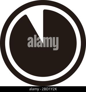 time progression / time range icon. 55 seconds , 55 minutes, 11 hours. Stock Vector