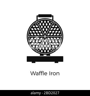 Waffle iron. Flat icon of appliance. Vector illustration Stock Vector