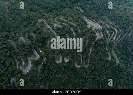 Kolli hills Kollimalai seventy hairpin bends located in central Tamil Nadu, India Stock Photo