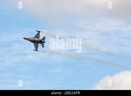 F-16AM Fighting Falcon at Biggin Hill Airshow Stock Photo