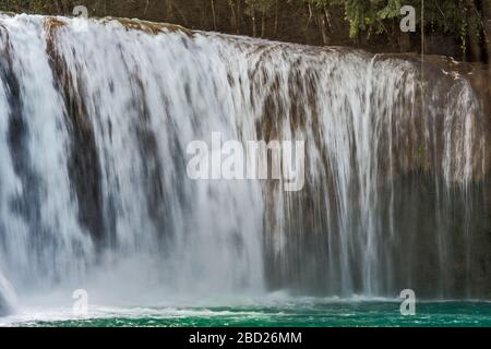 Agua Azul Cascades, Chiapas, Mexico Stock Photo