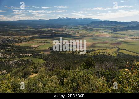 Mancos Valley Overlook in Mesa Verde National Park, Colorado, USA Stock Photo