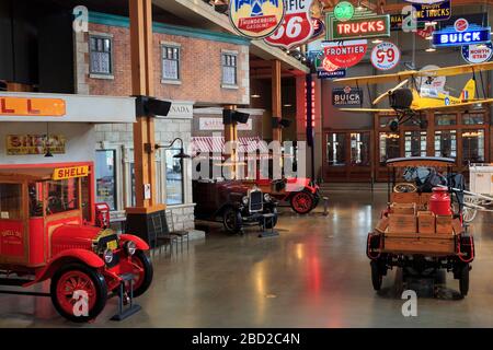 Gasoline Alley Museum, Heritage Park, Calgary, Alberta, Canada Stock Photo