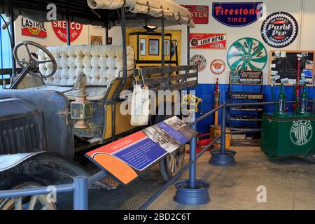 Gasoline Alley Museum, Heritage Park, Calgary, Alberta, Canada Stock Photo