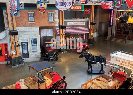 Gasoline Alley Museum, Heritage Park, Calgary, Alberta, Canada Stock Photo