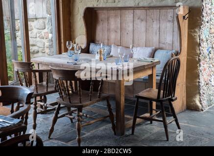 Ruin Beach Cafe on Tresco, Isles of Scilly Stock Photo