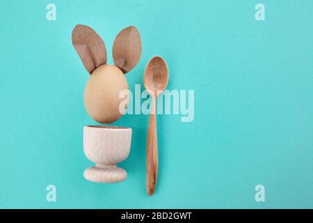 Seasonal holiday, Easter background. Zero waste, eco friendly easter concept. Stock Photo