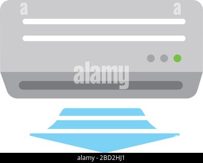 AC ( air conditioner) vector icon illustration Stock Vector