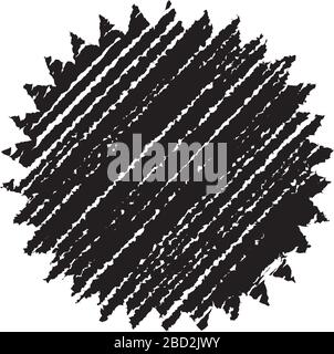 chalk drowing shape ( scream bubble) Stock Vector