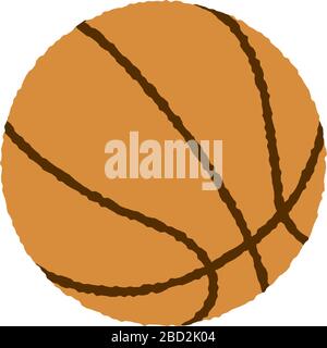 basketball illustration (rough touch) Stock Vector